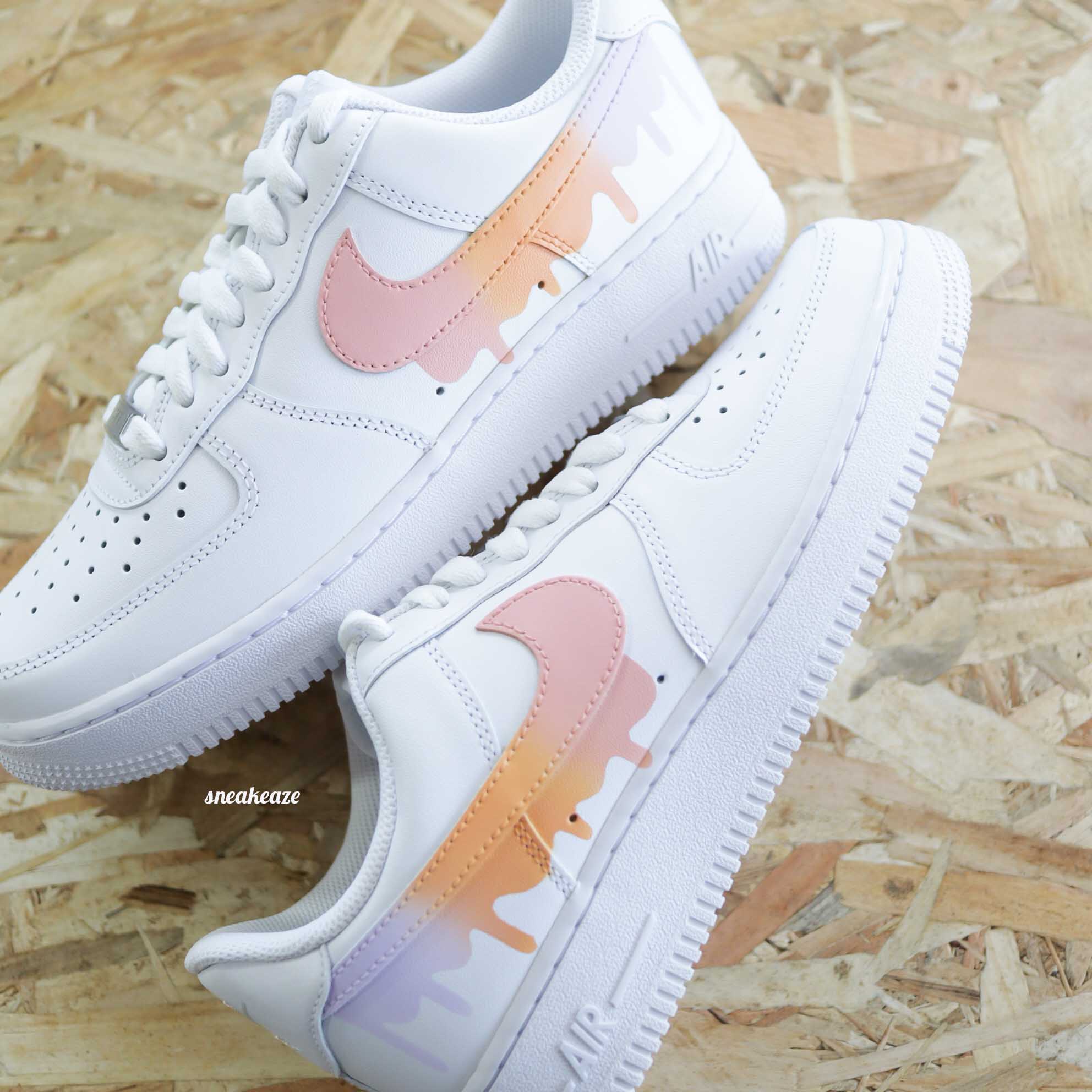 Drip Degrade Air Force 1 custom