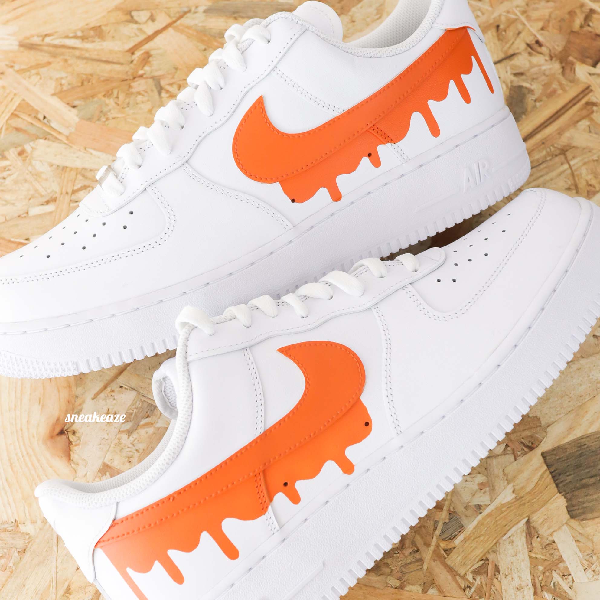 Nike air force 1 orange womens online