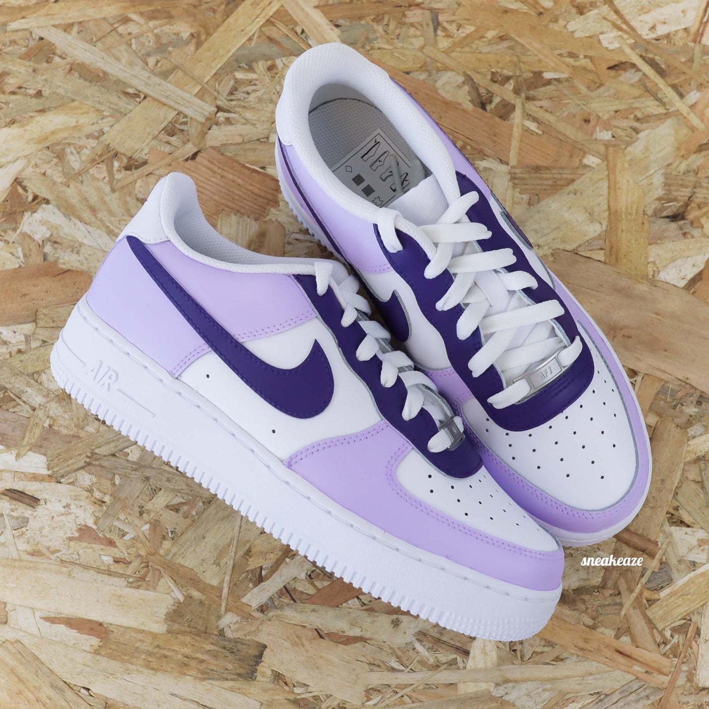 nike air force 1 custom lila baskets violet pastel pour femme af1 purple sneakers nike pastel femme