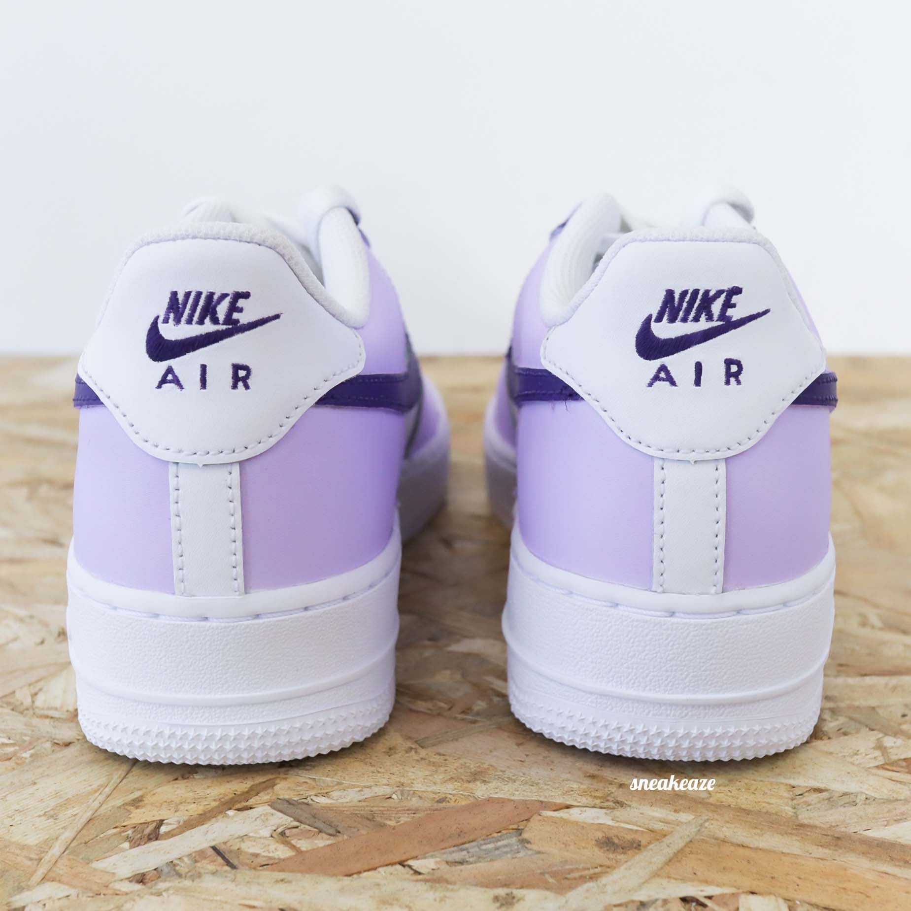 Basket Nike Air Force One Femme Violet Custom Air Force