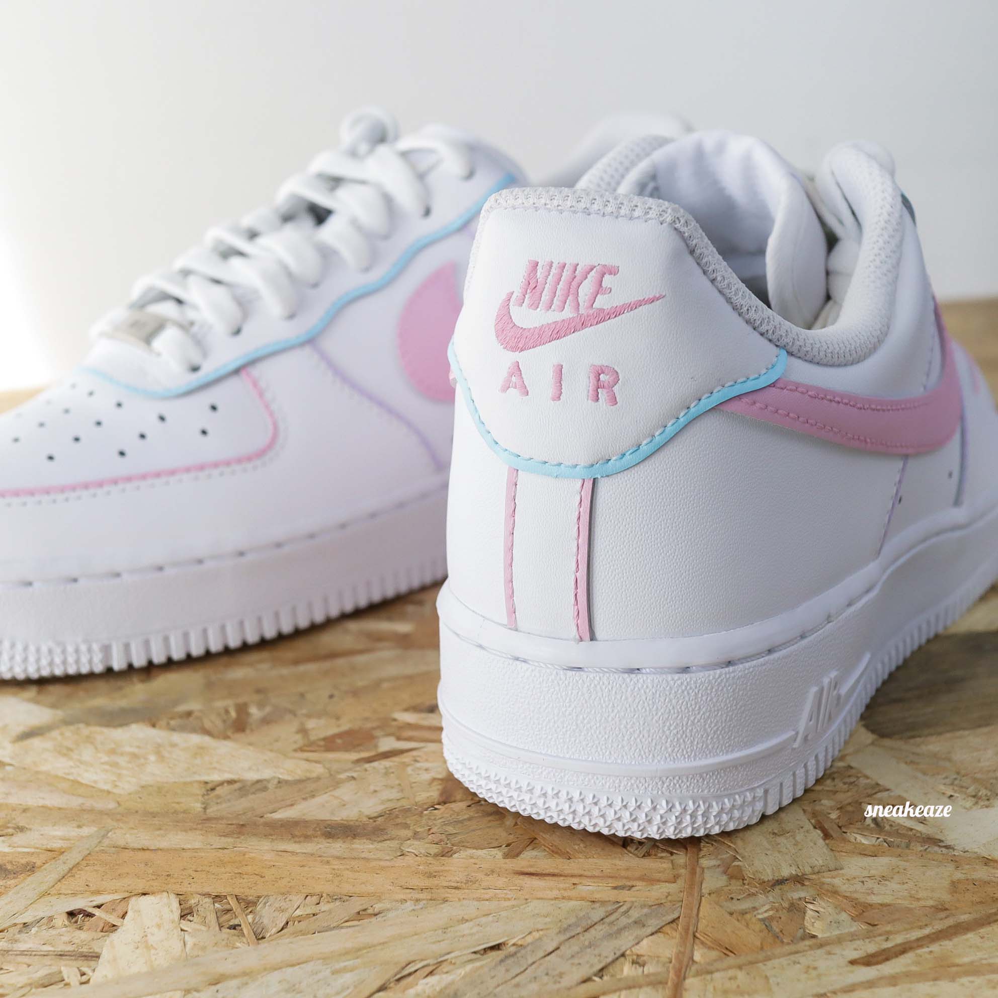 Nike Air Force 1 custom Outline SNEAKEAZE CUSTOMS