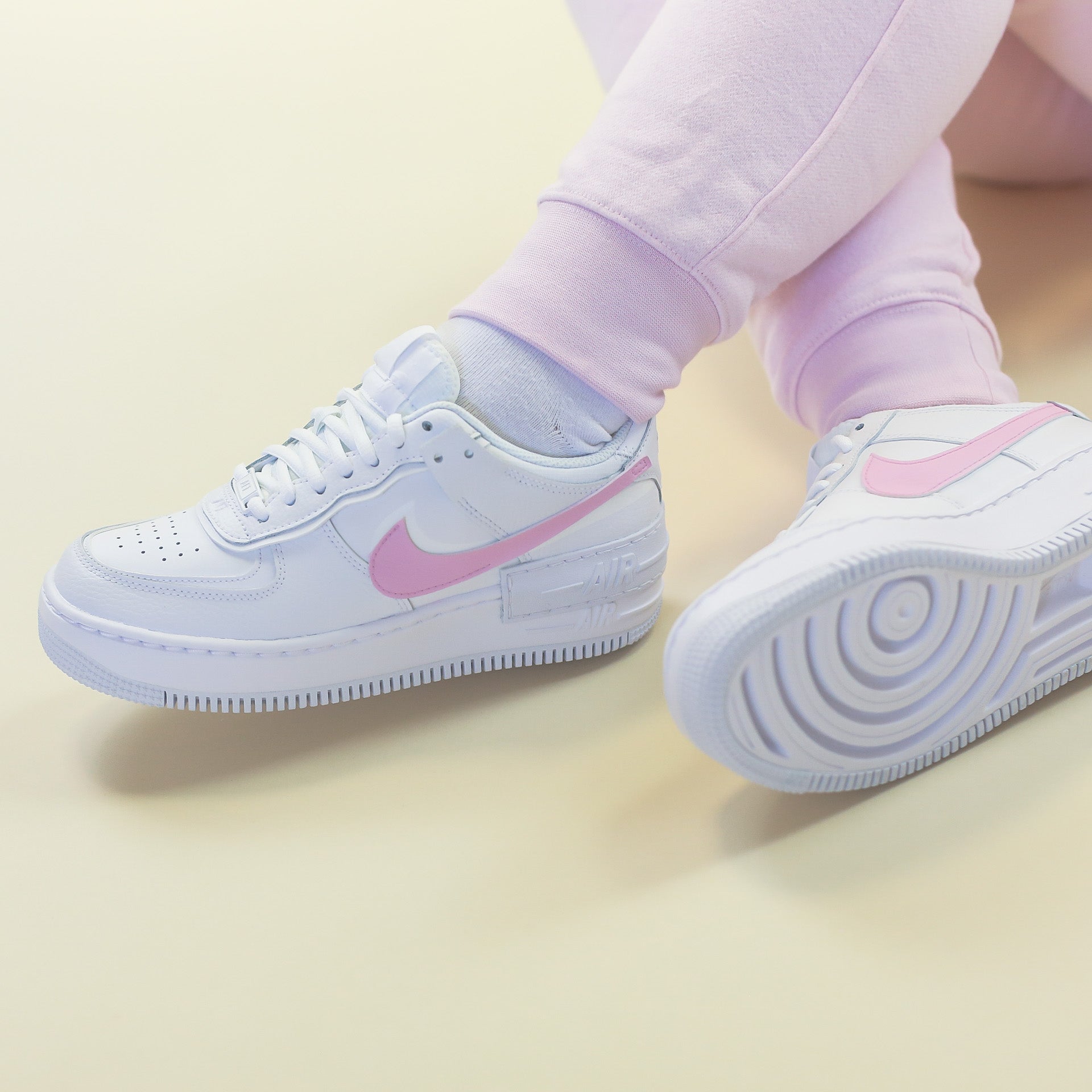 Nike Air Force 1 Shadow custom Pastel swoosh SNEAKEAZE CUSTOMS